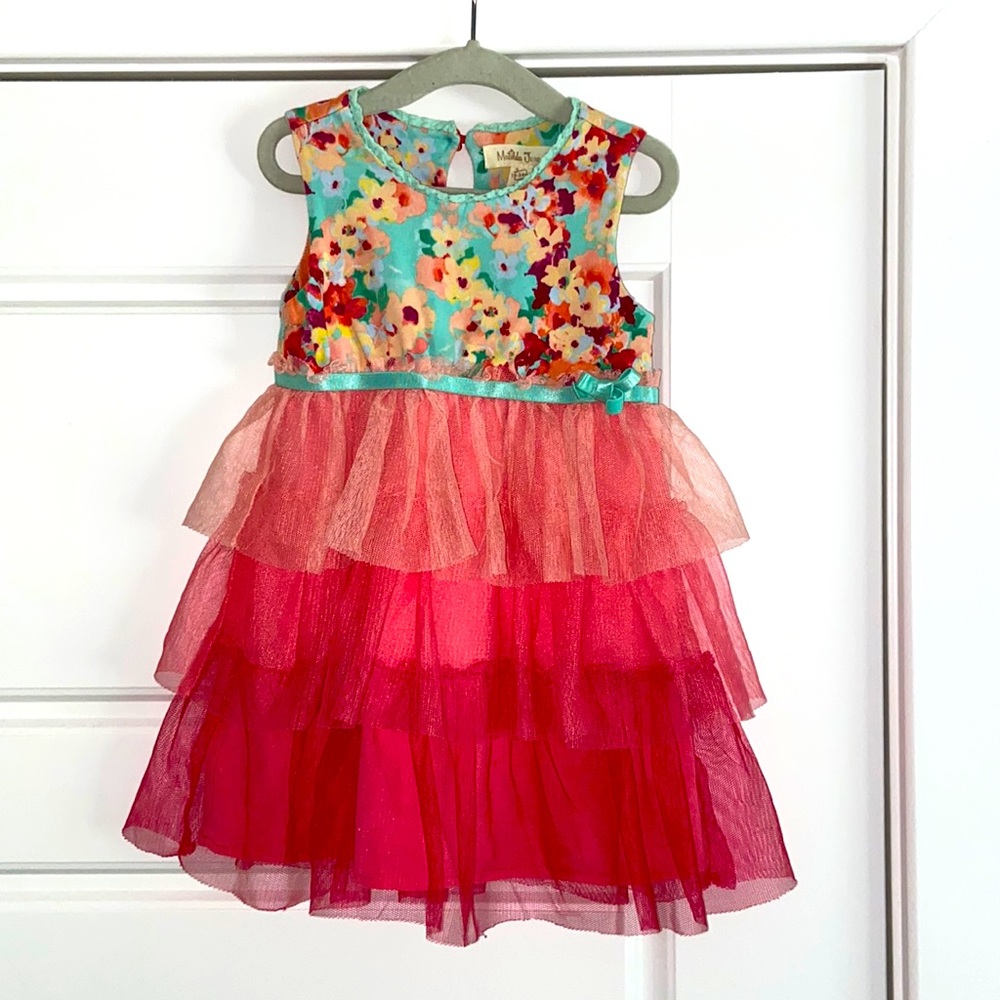 Matilda Jane 18-24 Months Tulle Pink Floral Dress